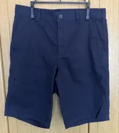 ネイビー コットンショートパンツ