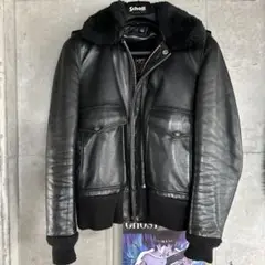 希少/新型✨schott フライトジャケット　G-1 黒　ボア　174US 42 希少/新型✨schott フライトジャケット G-1 黒 ボア 174US 42