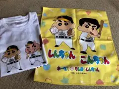 ソフトバンクホークス　しんちゃん コラボ　Tシャツ、こんちゃんタオル