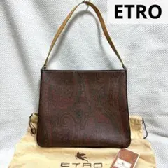 極美品 ETRO エトロ ペイズリー 大容量 ワンショルダーバッグ