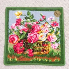 FEILER　フェイラー　大判タオルハンカチ　花かご　約29×29cm
