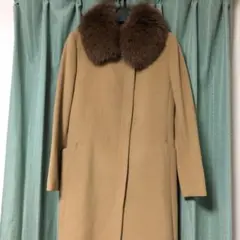 アンタイトル UNTITLED 高級アンゴラウール ロングコート キャメル