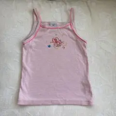 PETIT BATEAU ピンクストライプ タンクトップ 3歳