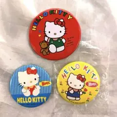✨当時物・レア✨サンリオ ハローキティ 年代物 缶バッジ 3点セット♡