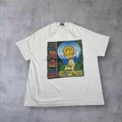90s Fruit of the loom イラストプリント 企業系 アート系