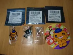 ドット着ぐるみonちゃんチャーム3点アンドonちゃんシール梅（非売品）HTB