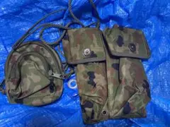 陸上自衛隊 89式マガジンポーチ二つ&タバコ、小物入れセットPX品私物レプリカ