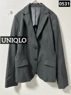 0531 UNIQLO テーラードジャケット グレー
