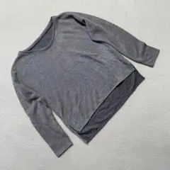 ジュンハイローヘム プルオーバーニット グレーFサイズ