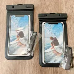 ⚠️出品本日まで⚠️【2点セット】スマホ防水ケース IPX8完全防水 指紋認証