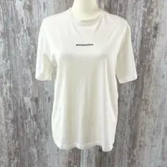 オペークドットクリップ　半袖　ロゴTシャツ　ホワイト　M