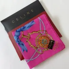 CELINE ハンカチ ピンク