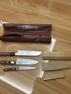 包丁  3点セット　辻調理師専門学校  サクラ印 ☆F07276/貞宗/包丁/サクラ印/3点セット/辻調理師専門学校