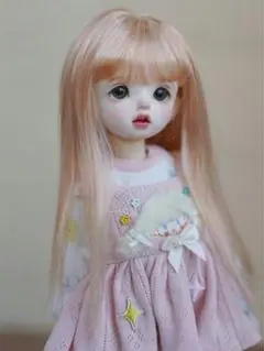 DW105 ドール用ウィッグ 人形用ウィッグ ロングストレート 前髪 高温ウ