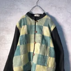 【ヴィンテージ】レトロ エスニック コットンジャケット 古着 used AS22