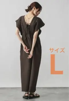 新品 GLOBAL WORK シャーリング オールインワン