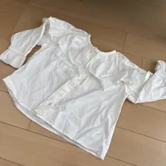 CIAOPANIC TYPY フリル付きホワイトシャツ100〜110cm