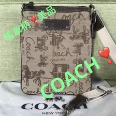 美品 馬車柄 ホース COACH コーチ ショルダーバッグ バッグ ポシェット