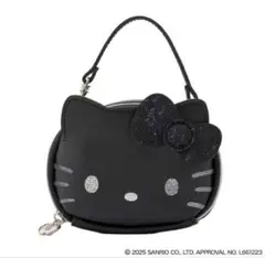 新品◆ハローキティ × ブリルミー◆ズボラに優しいミニコスメポーチ◆ブラック