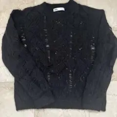ZARA ザラ　透け感　ニット