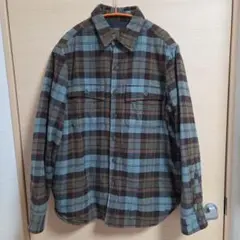 L.L.Bean チェック柄 長袖シャツジャケット Mサイズ　アウターネルシャツ