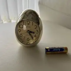 CITIZEN 目覚まし時計 金の卵 起き上がりこぼしタイプ used 電池付