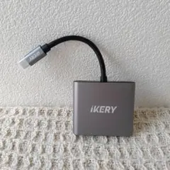 IKERY HDMI type-c usb ハブ 3-in-1 変換アダプター