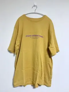 STÜSSY Tシャツ イエロー Lサイズ