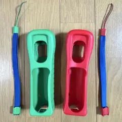 Wii WiiU リモコンカバー ストラップ 2個セット