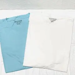2枚組 Tシャツ ポケット付き クルーネック レギュラーフィット 半袖 M