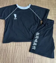 ハイキュー稲荷崎高校バレーボール部 パジャマ セットアップ 黒