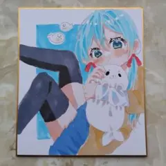 オリジナルイラスト色紙