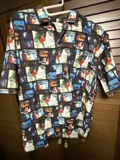 グラニフ　ET 総柄シャツ メンズ　Mサイズ　オープンカラーシャツ　半袖