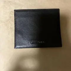 DIESEL ブラックレザー定期入れ