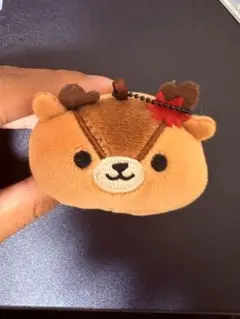 クマ型ぬいぐるみ ボールチェーン付き