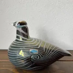オイバ・トイッカ 長い尾の鳥 ガラスの鳥 オブジェ 置物 1981年　イッタラ