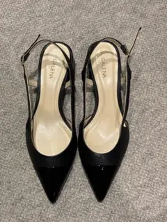 LOUNGEDRESS ガレナ バイカラーミュール 配色 エナメル サンダル