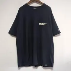 Champion WORK NOT WORK ネイビー Tシャツ