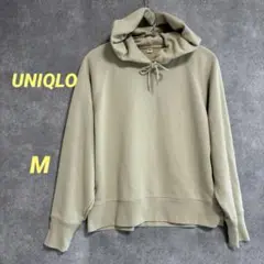 UNIQLO【ユニクロ】スウェットプルオーバーパーカー　ライトグリーンM