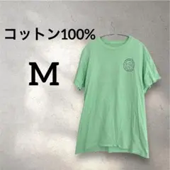【M】コットン100% 半袖Tシャツ ミントグリーン