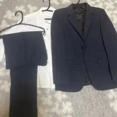 ネイビー チェック柄 スーツセット 150cm