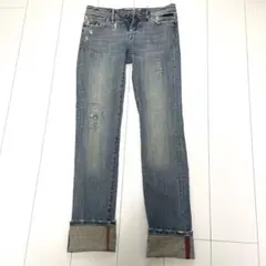 パラスコ ダメージデニム パンツ レディース 25