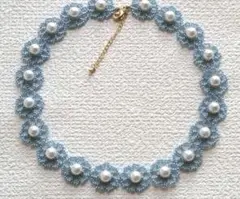ネックレス 花 ハンドメイド クリスマス ピアス ブレスレット イヤリング