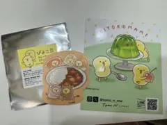 ぴよこ豆　ステッカー2枚セット