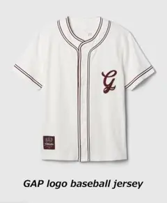 新品Gapロゴベースボールジャージー(ユニセックス) メンズレディース/WHTL