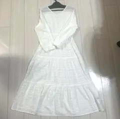 RagOut ホワイトレース ロング ワンピース Mサイズ