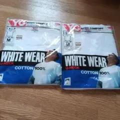 未開封品！YG WHITE WEAR Uネック 半袖 Tシャツ M２枚セット