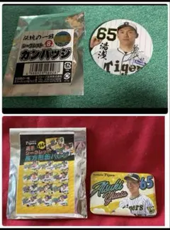 阪神タイガース　シークレット湯浅京己　缶バッジ2種類