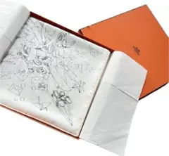【新品未使用】エルメス Hカレ 90 シルクスカーフ《フラッグシップ》箱付き