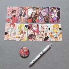 地縛少年花子くん10枚カードセット+缶バッジ・ペン付き